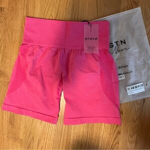 NWT NVGTN Fuchsia Contour Seamless Gym Shorts